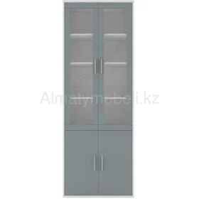 Каби витрина _REG2W2D/79/220, пепельный/антрацит Гербор