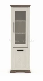 Марсель - Шкаф REG1W1DP, Ясень снежный/Дуб сонома темный, БРВ Брест