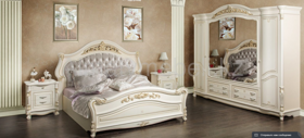 Касандра Спальня 6-ти дв.беж. (2,0*1,8) Росмебель