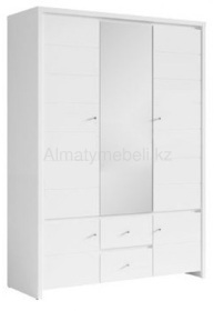 Кристина jm 022_Шкаф платяной_SZF 5D2S (B), Белый